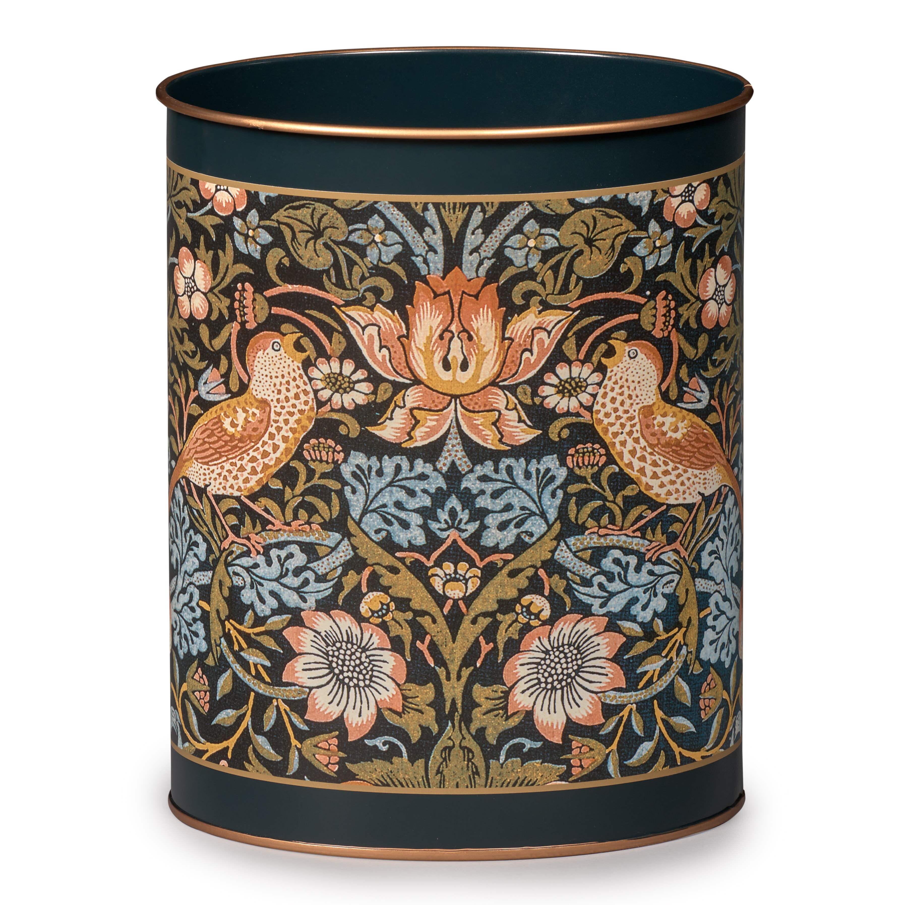 Strawberry Thief by William Morris Wastebasket